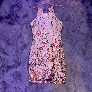 Sequin hearts dress